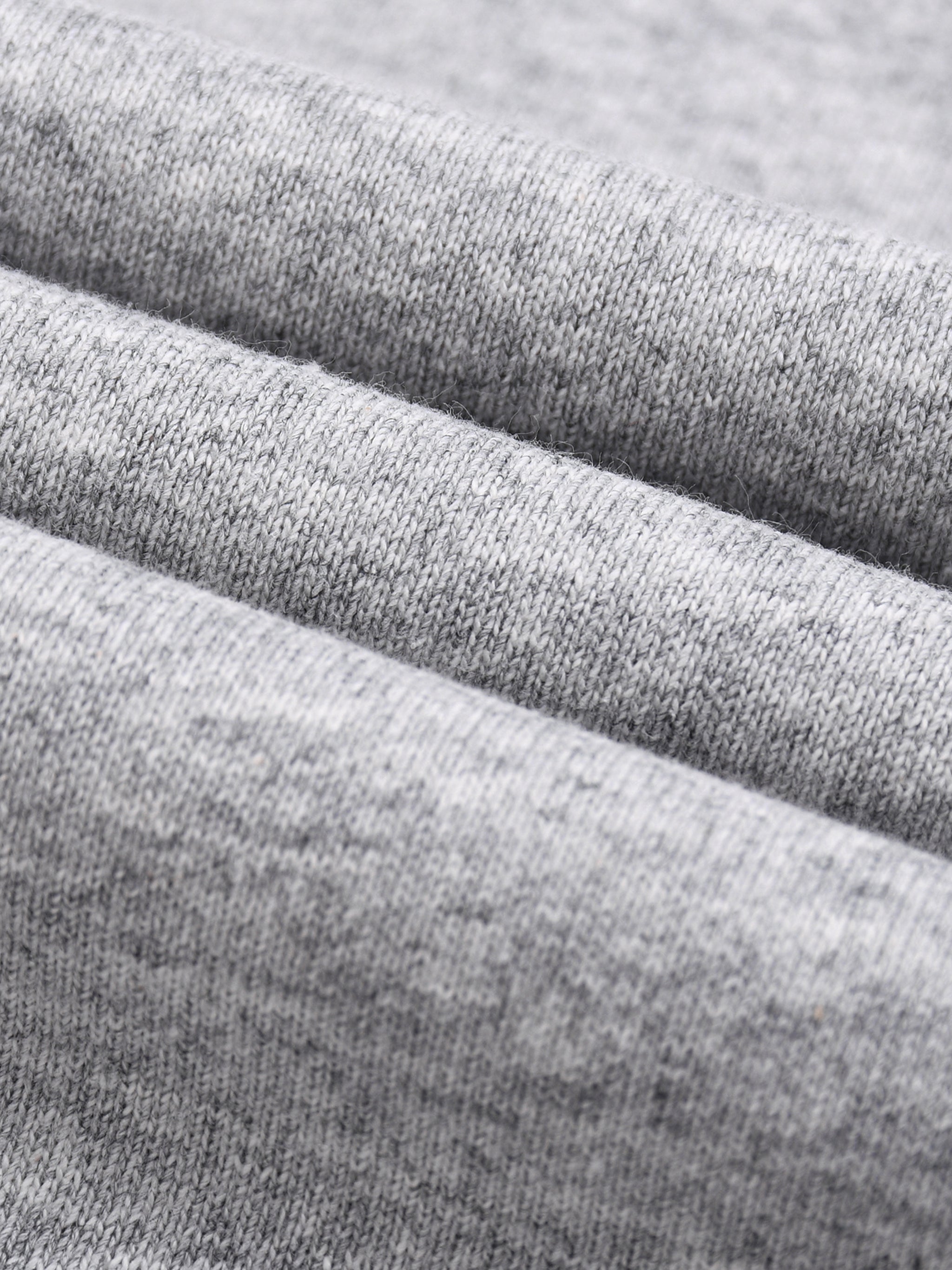 Half-Zip Rolled Edge Fleece Sweatshirt