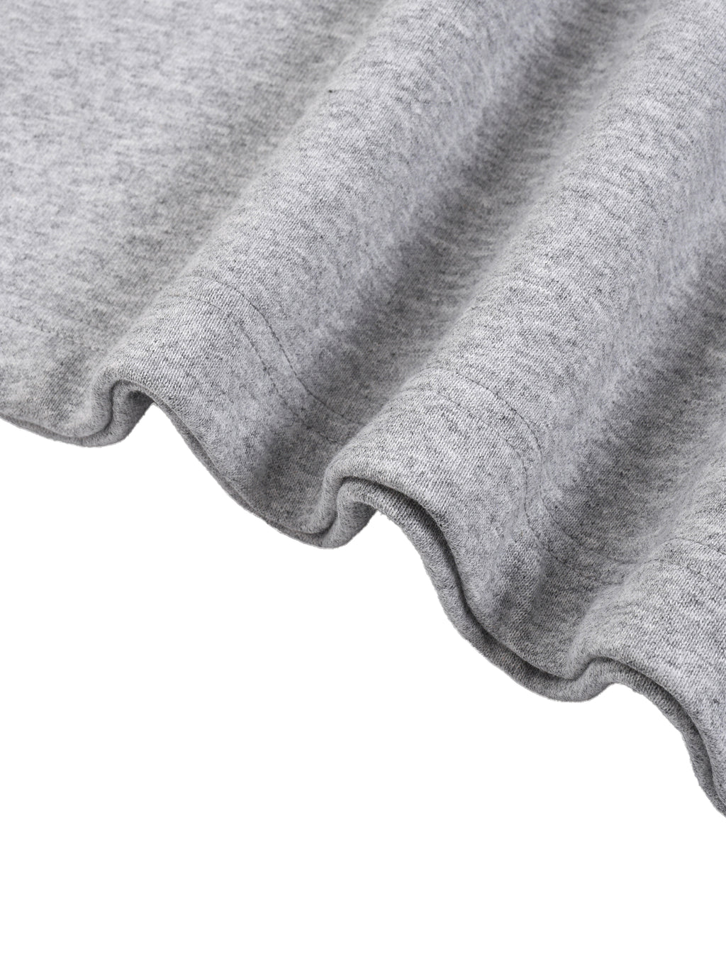 Half-Zip Rolled Edge Fleece Sweatshirt
